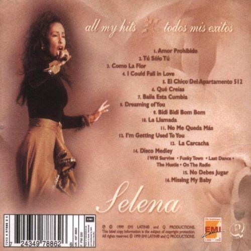 SELENA - TODOS MIS EXITOS/ALL MY HITS  (Cd)