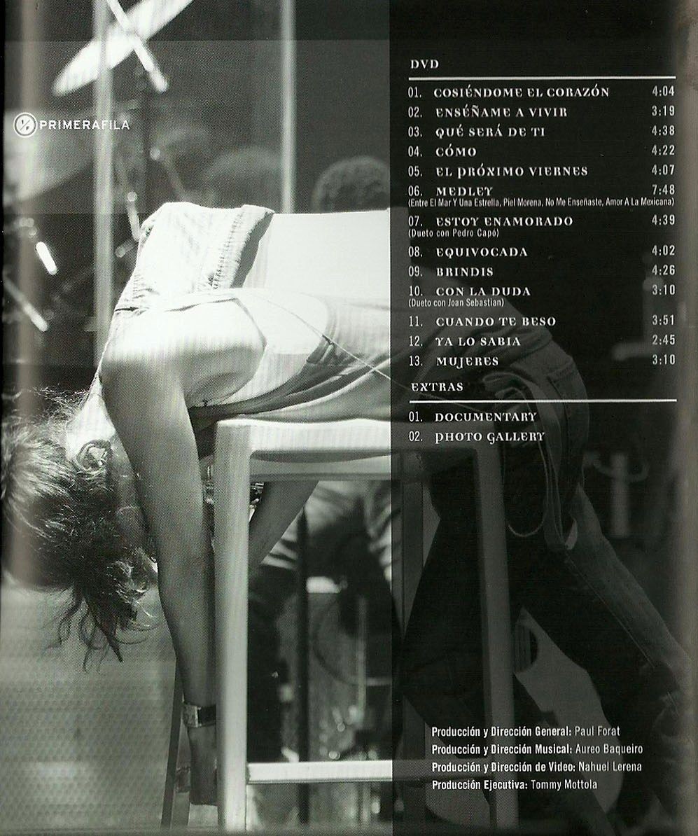 THALIA - EN PRIMERA FILA (CD+DVD)