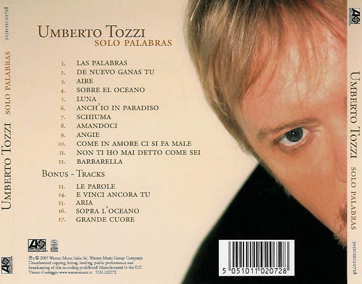 Umberto Tozzi - Solo Palabras  (Cd)