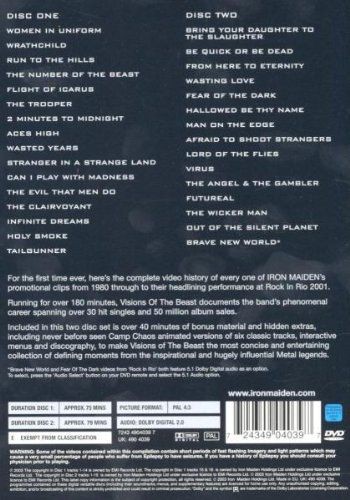 IRON MAIDEN - VISIONS OF THE BEAST  (2dvd)