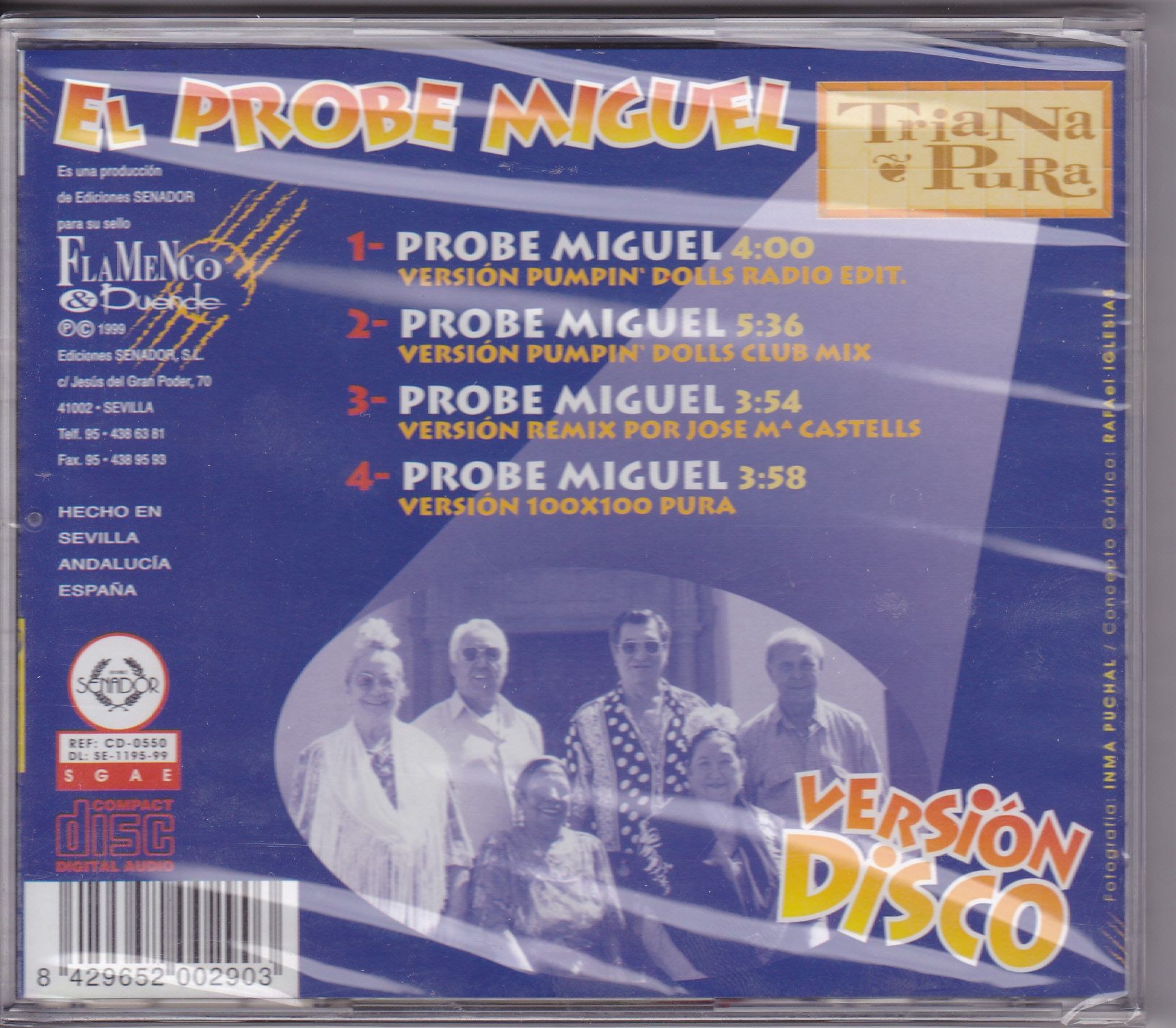 TRIANA PURA - EL PROBE MIGUEL Version Disco (CdMaxi)