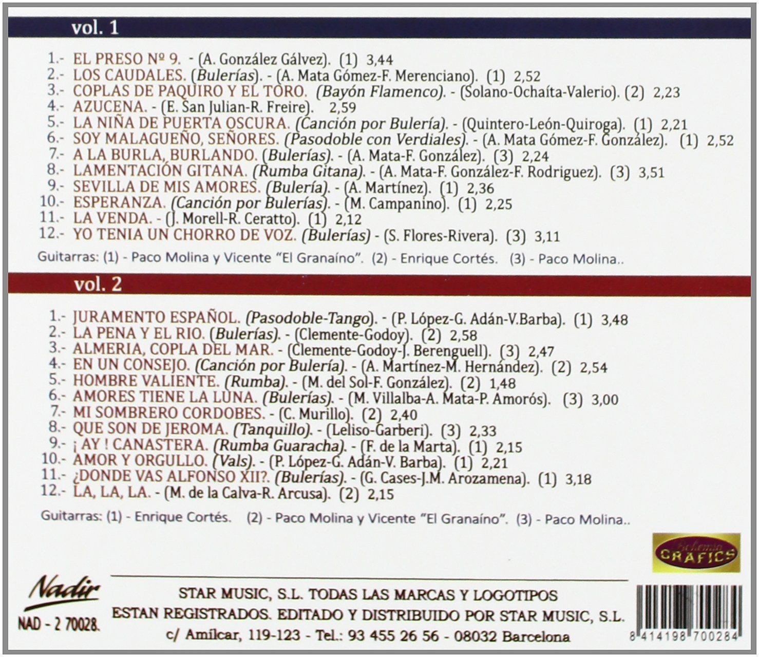 PAQUIROS,LOS - LO MEJOR - EL PRESO Nº 9 - (2Cd)