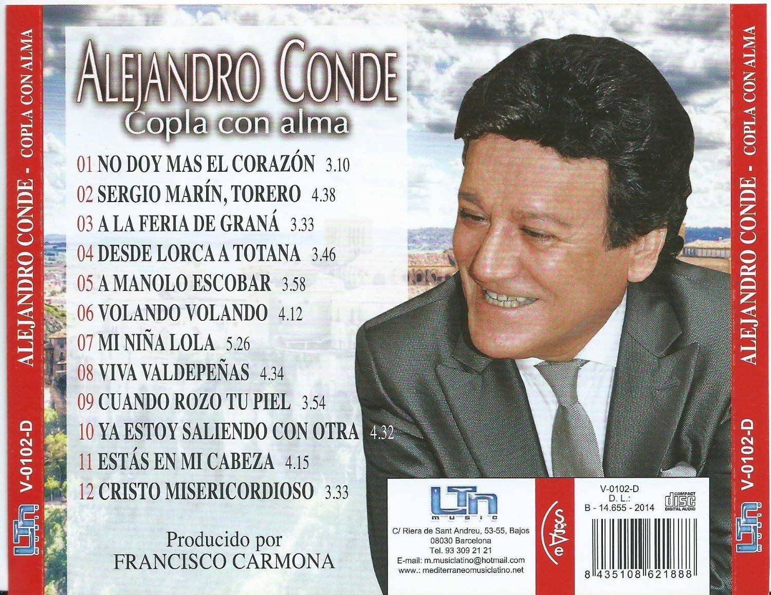 ALEJANDRO CONDE - COPLA CON ALMA  (Cd)