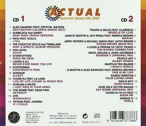ACTUAL SUMMER DANCE HITS 2007 - VARIOS   (2cd)