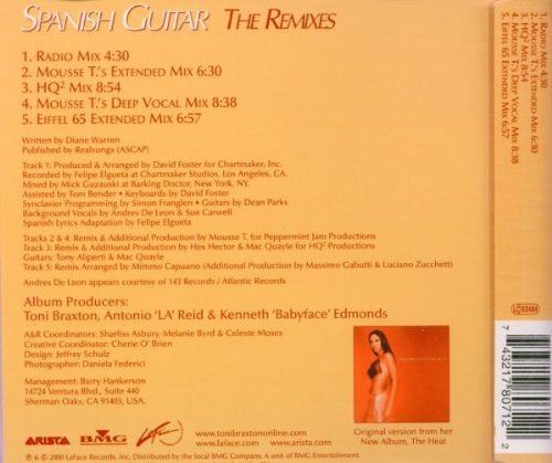 Toni Braxton - Spanish Guitar The Remixes (Cdmaxi)