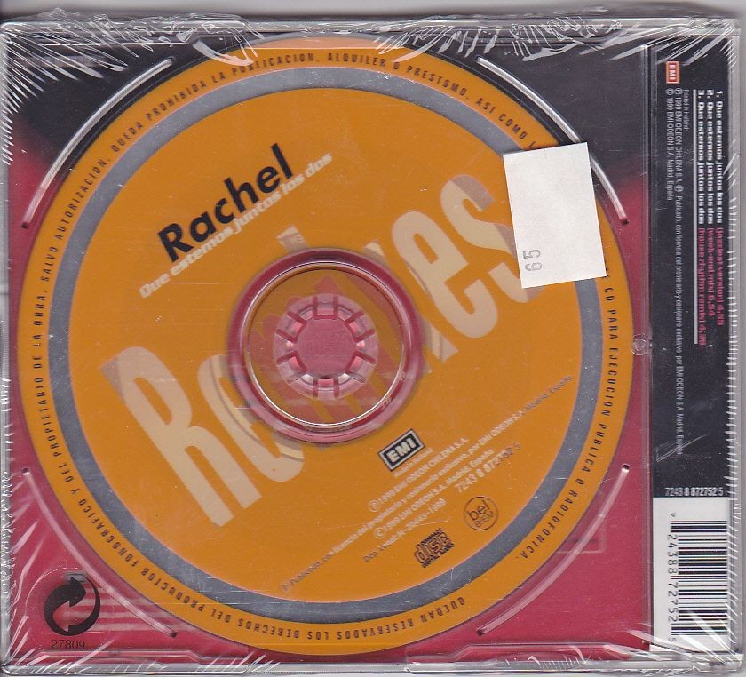 Rachel - Que Estemos Juntos Los Dos (The Remixes)  (Cdmaxi)