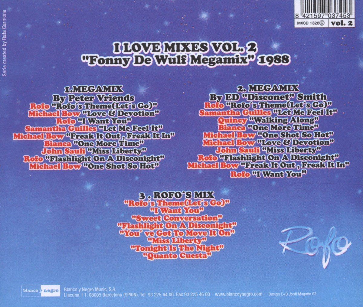 I LOVE MIXES Vol.2 (The Best 80´s Collection)  (Cd)