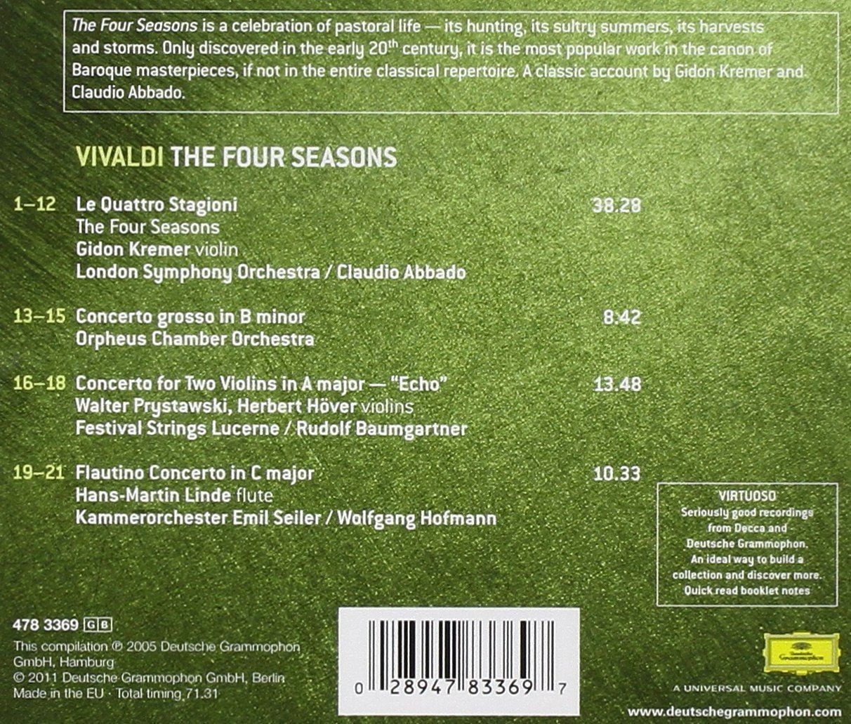 Vivaldi - Las Cuatro Estaciones  (Cd)