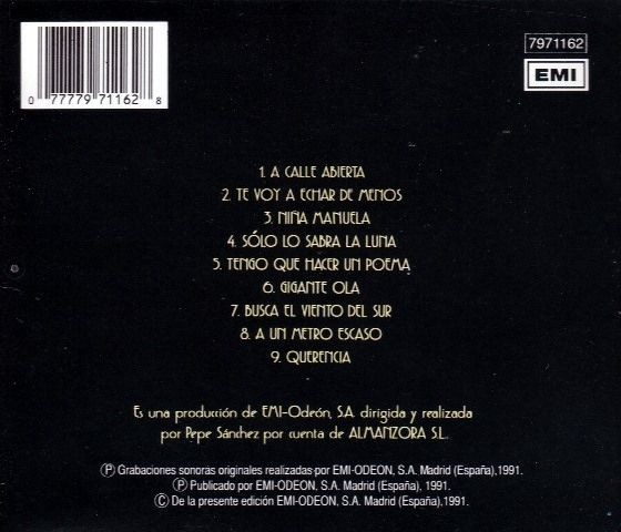 ANDRES CAPARROS - TE VOY A ECHAR DE MENOS  (Cd)