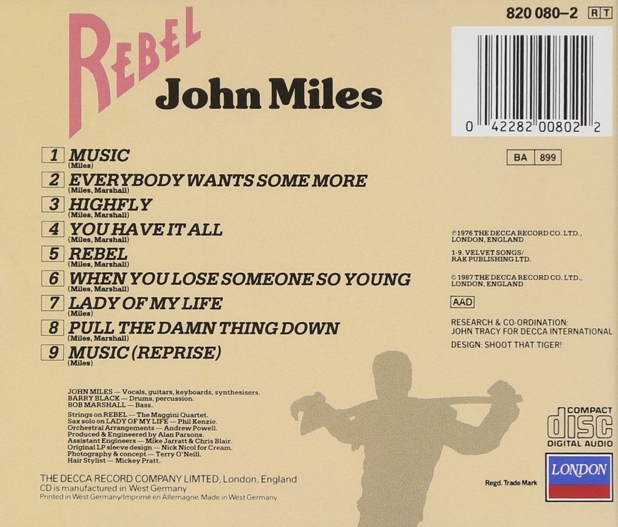 John Miles - Rebel  (Cd)