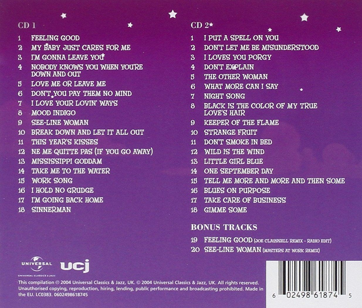 NINA SIMONE - GOLD (USA)  (2Cd)