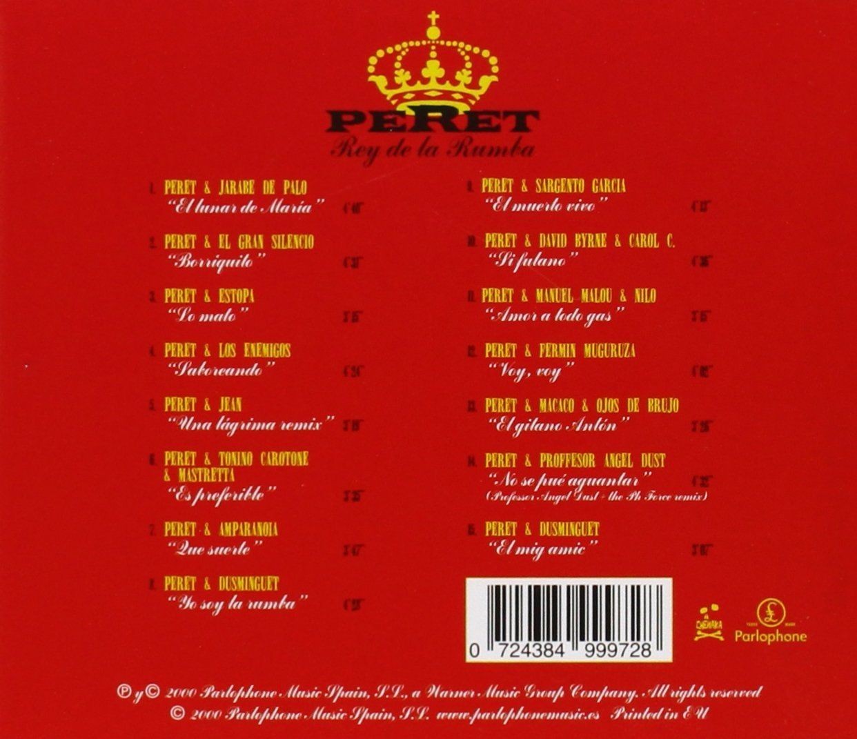 PERET - REY DE LA RUMBA  (Cd)