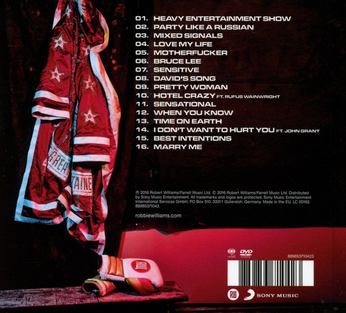ROBBIE WILLIAMS - THE HEAVY ENTERTAINMENT SHOW. DELUXE CD+DVD