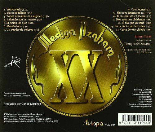 MEDINA AZAHARA - XX  (Cd)