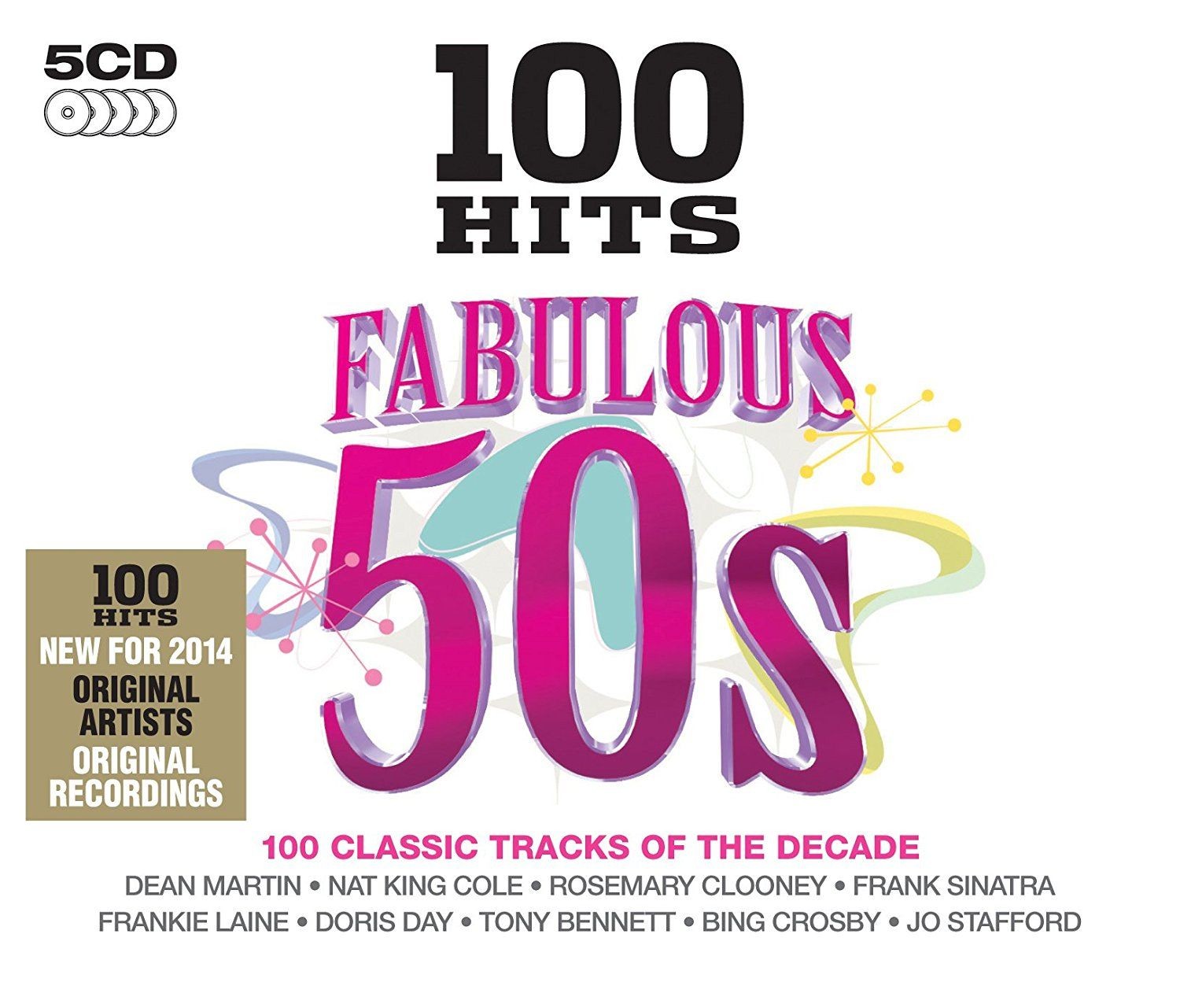 100 HITS FABULOUS 50'S - VARIOS  (5Cd)