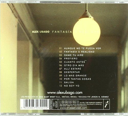 ALEX UBAGO - FANTASIA O REALIDAD  (Cd)