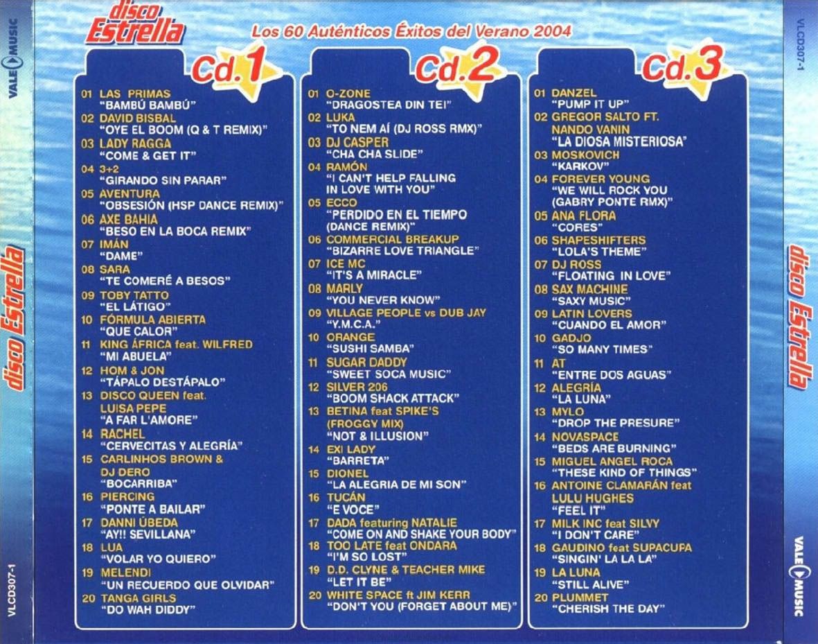 DISCO ESTRELLA vol. 7 2004 - VARIOS  (3Cd)