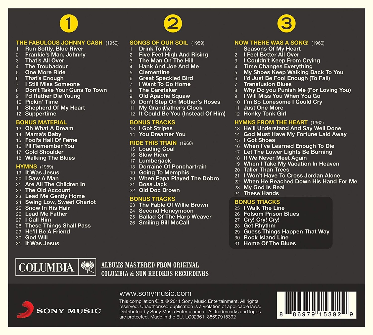 JOHNNY CASH - THE REAL JOHNNY CASH (3Cd)