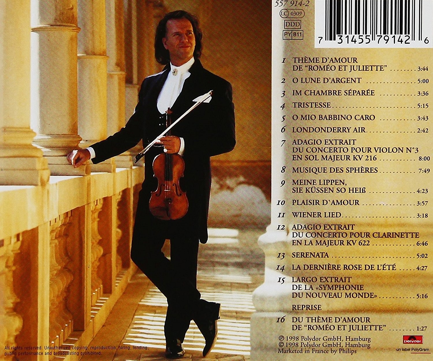 ANDRE RIEU - ROMANTIC MOMENTS  (Cd)