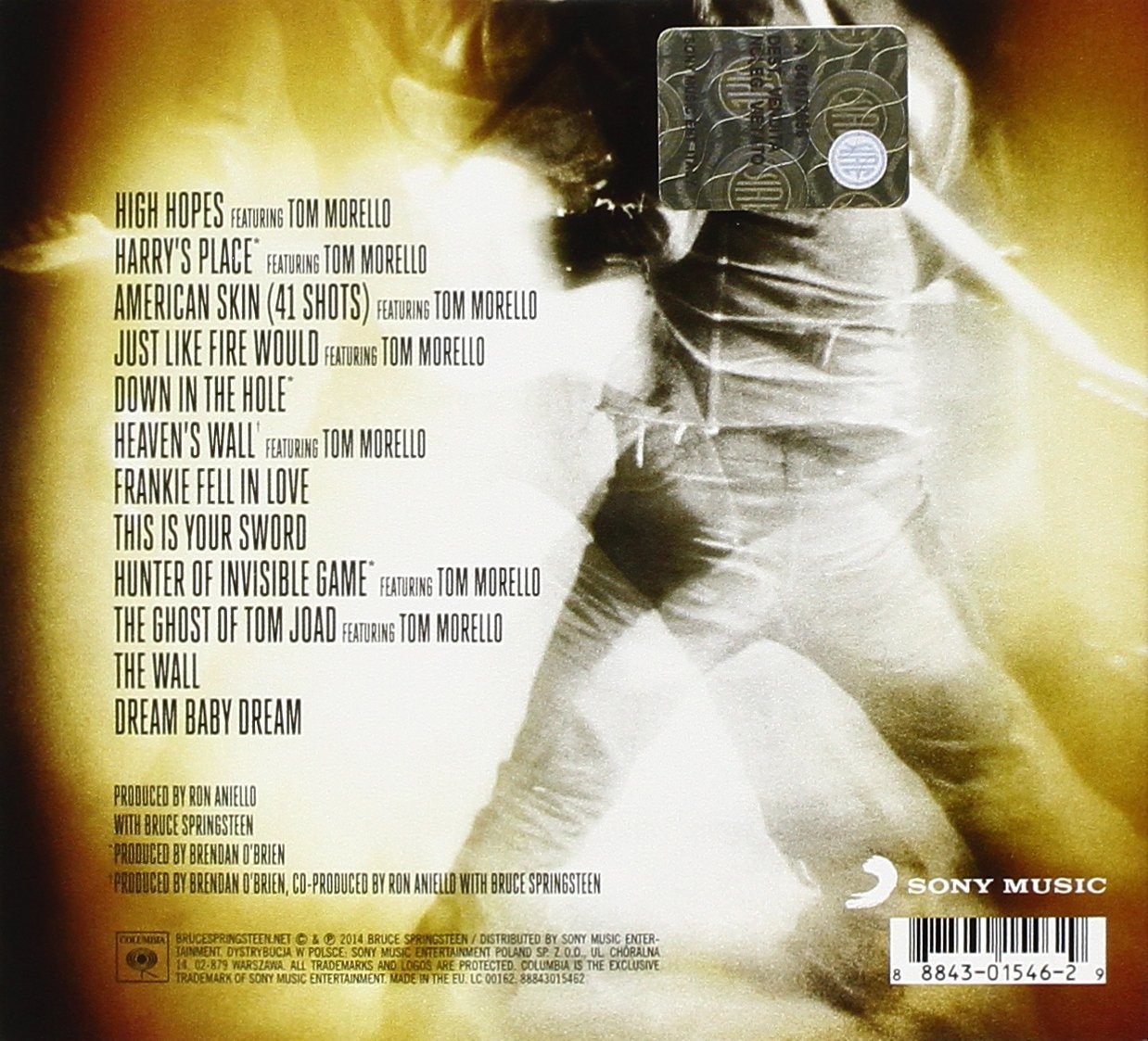 BRUCE SPRINGSTEEN - HIGH HOPES  (CD)