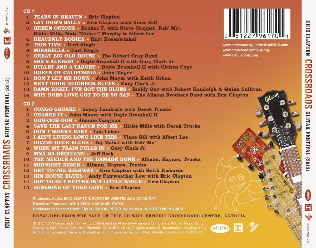 ERIC CLAPTON - CROSSROADS GUITAR FESTIVAL 2013  (2Cd)