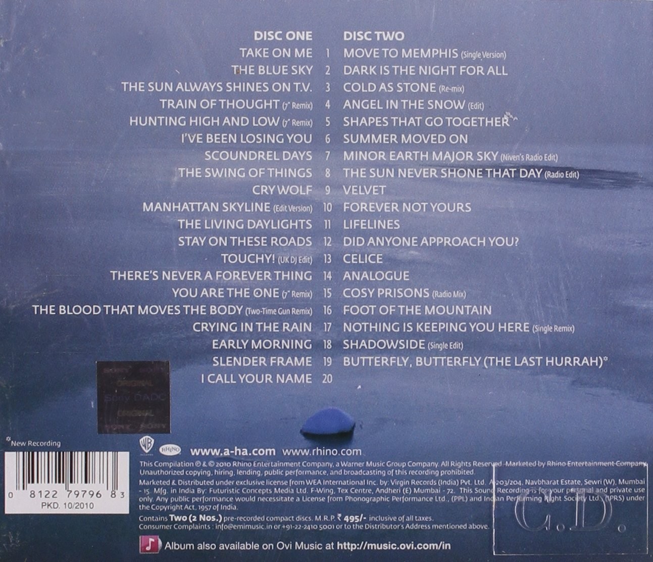 A-HA - 25 YEARS ANNIVERSARY  (2Cd)