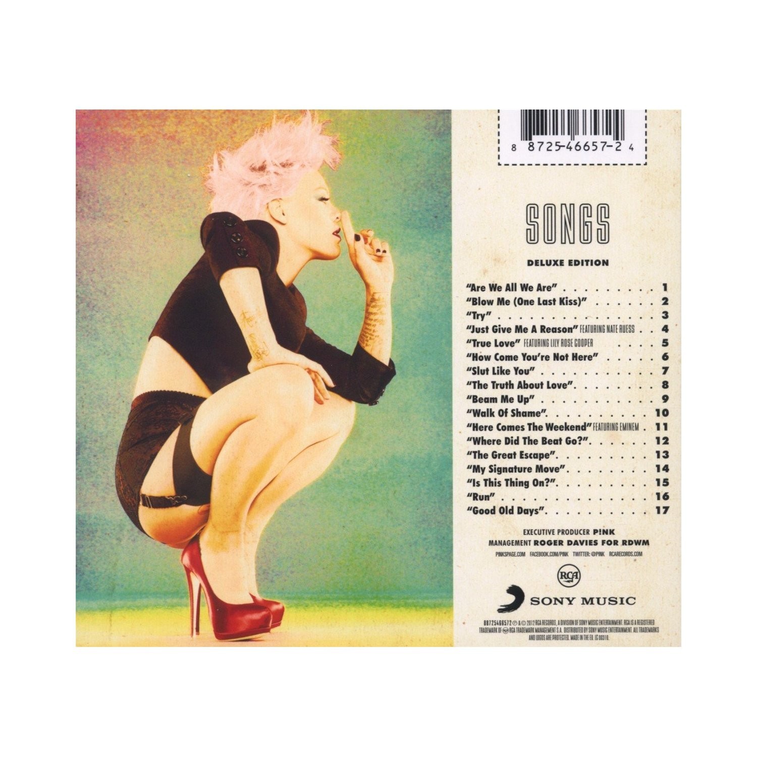 PINK - THE TRUTH ABOUT LOVE  (Cd Deluxe Edition)