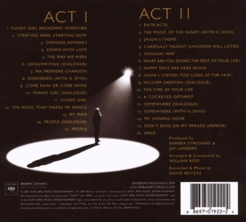 BARBRA STREISAND - LIVE IN CONCERT 2006 (2CD DIGIPACK)