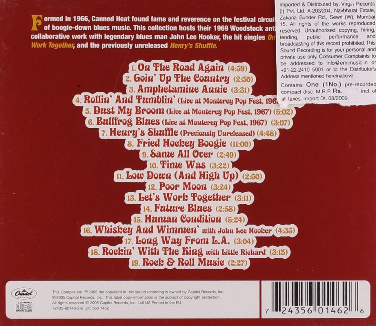 CANNED HEAT - VERY BEST OF  (Cd)