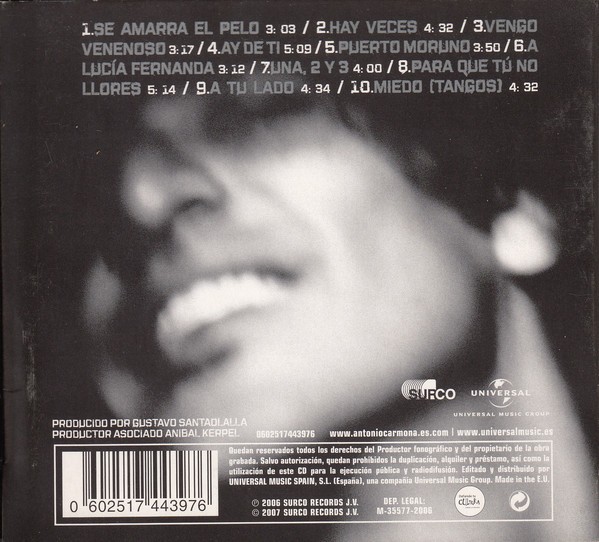 ANTONIO CARMONA - VENGO VENENOSO (Slidepack) (Cd)