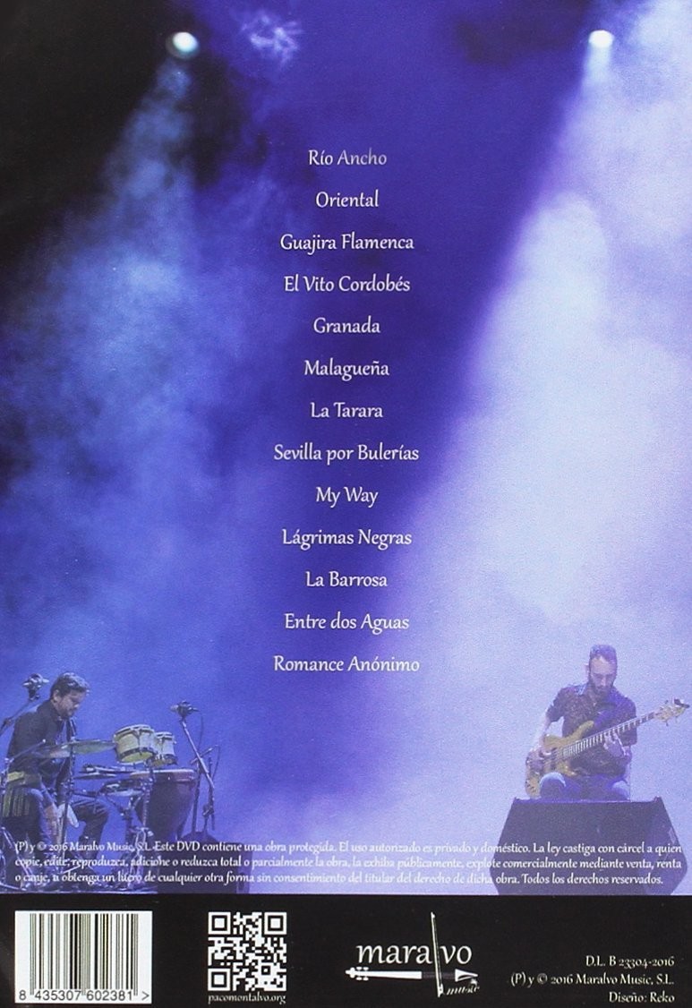 PACO MONTALVO - Alma de violin flamenco en vivo  (Dvd)