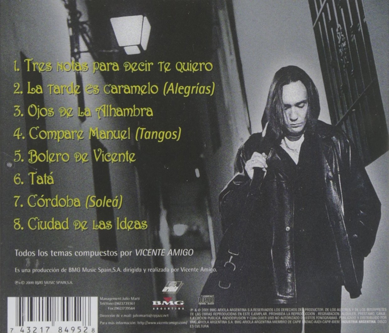 VICENTE AMIGO - CIUDAD DE LAS IDEAS  (Cd)