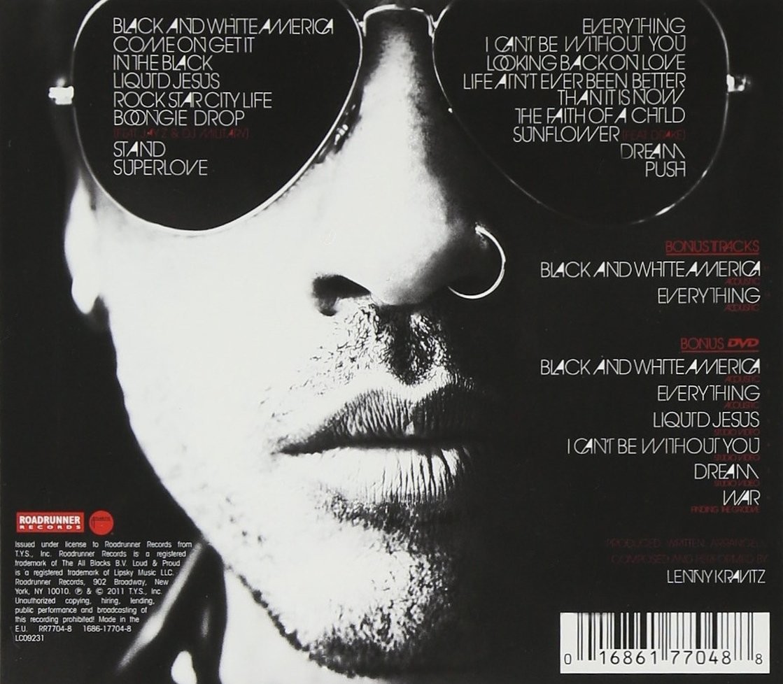 LENNY KRAVITZ - BLACK & WHITE AMERICA Ed. Especial (CD+DVD)