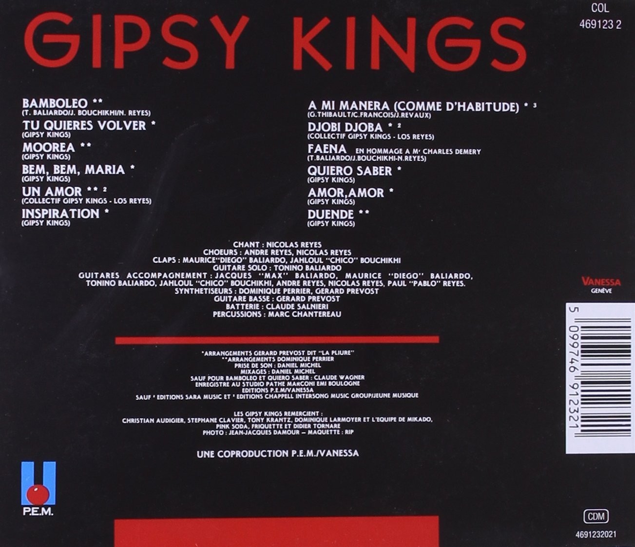 GIPSY KINGS - GIPSY KINGS  (Cd)