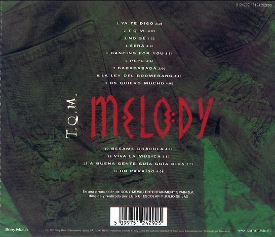 MELODY - T.Q.M.  (Cd)