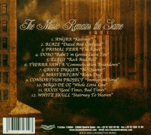 THE MUSIC REMAINS THE SAME - VARIOS(Tributo a Ledd Zeppelin)