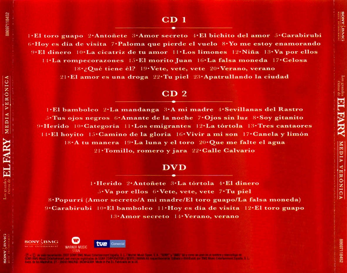 EL FARY - MEDIA VERONICA (LOS GRANDES EXITOS)  (2cd+dvd)