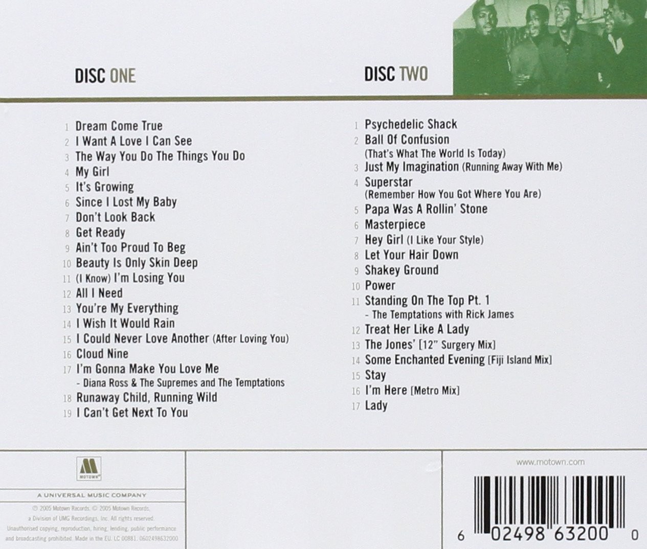 TEMPTATIONS, THE - GOLD  (2Cd)