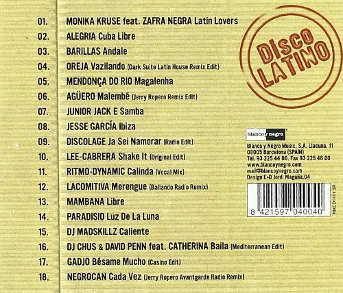 DISCO LATINO - VARIOS  (Cd)