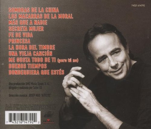 JOAN MANUEL SERRAT - SOMBRAS DE LA CHINA  (Cd)