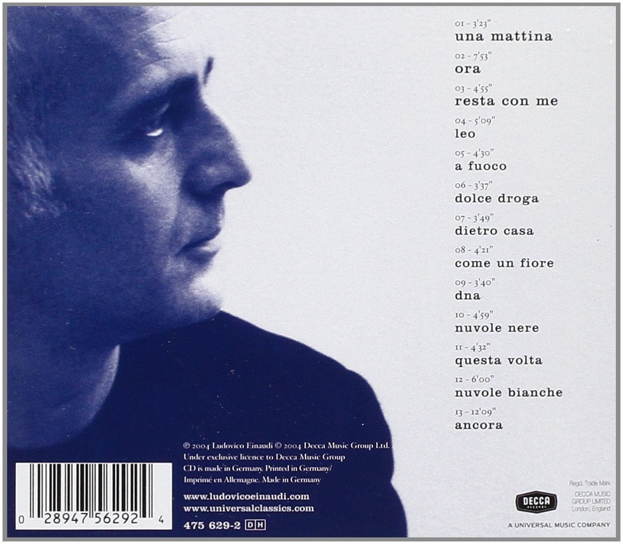 LUDOVICO EINAUDI - UNA MATTINA  (Cd)
