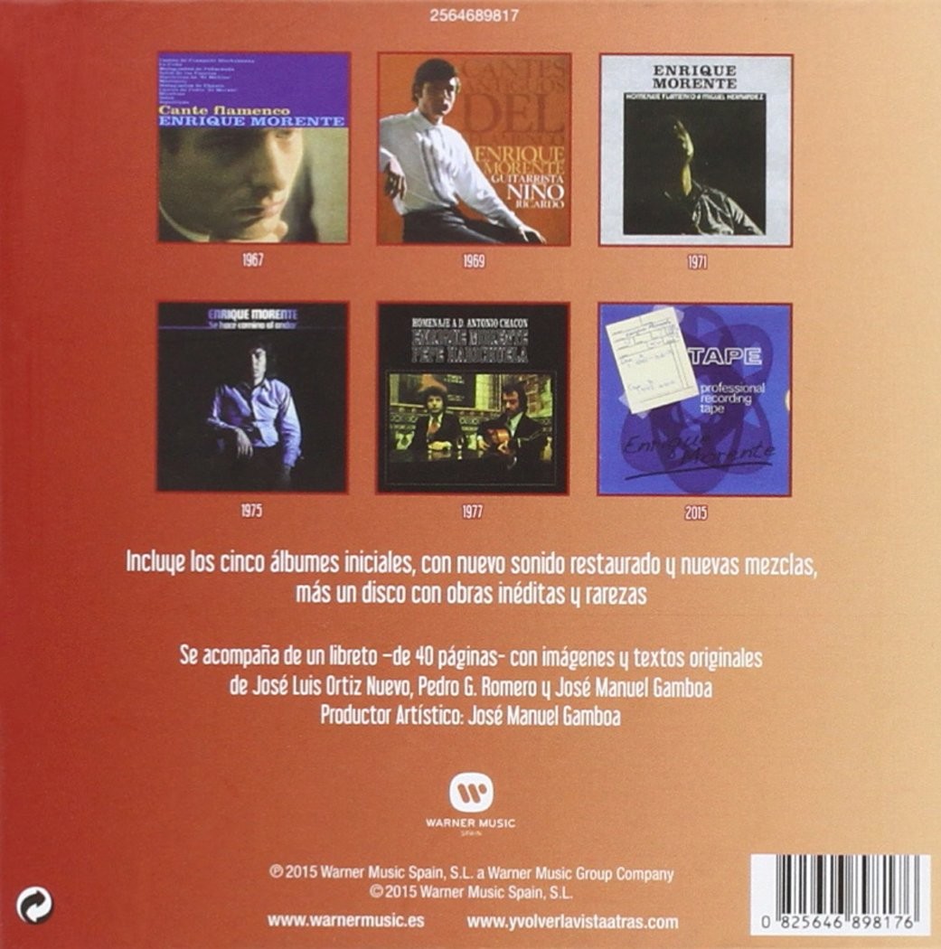 ENRIQUE MORENTE - Y AL VOLVER LA VISTA ATRAS - (BOX 6Cds)