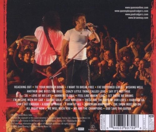 QUEEN + PAUL RODGERS - RETURN OF THE CHAMPIONS  (Cd)