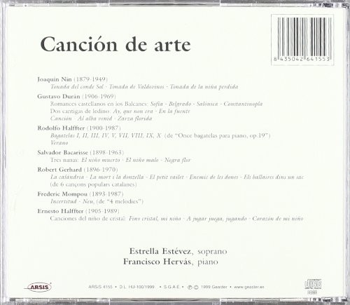 Cancion de arte- Estrella Estevez  (Cd)
