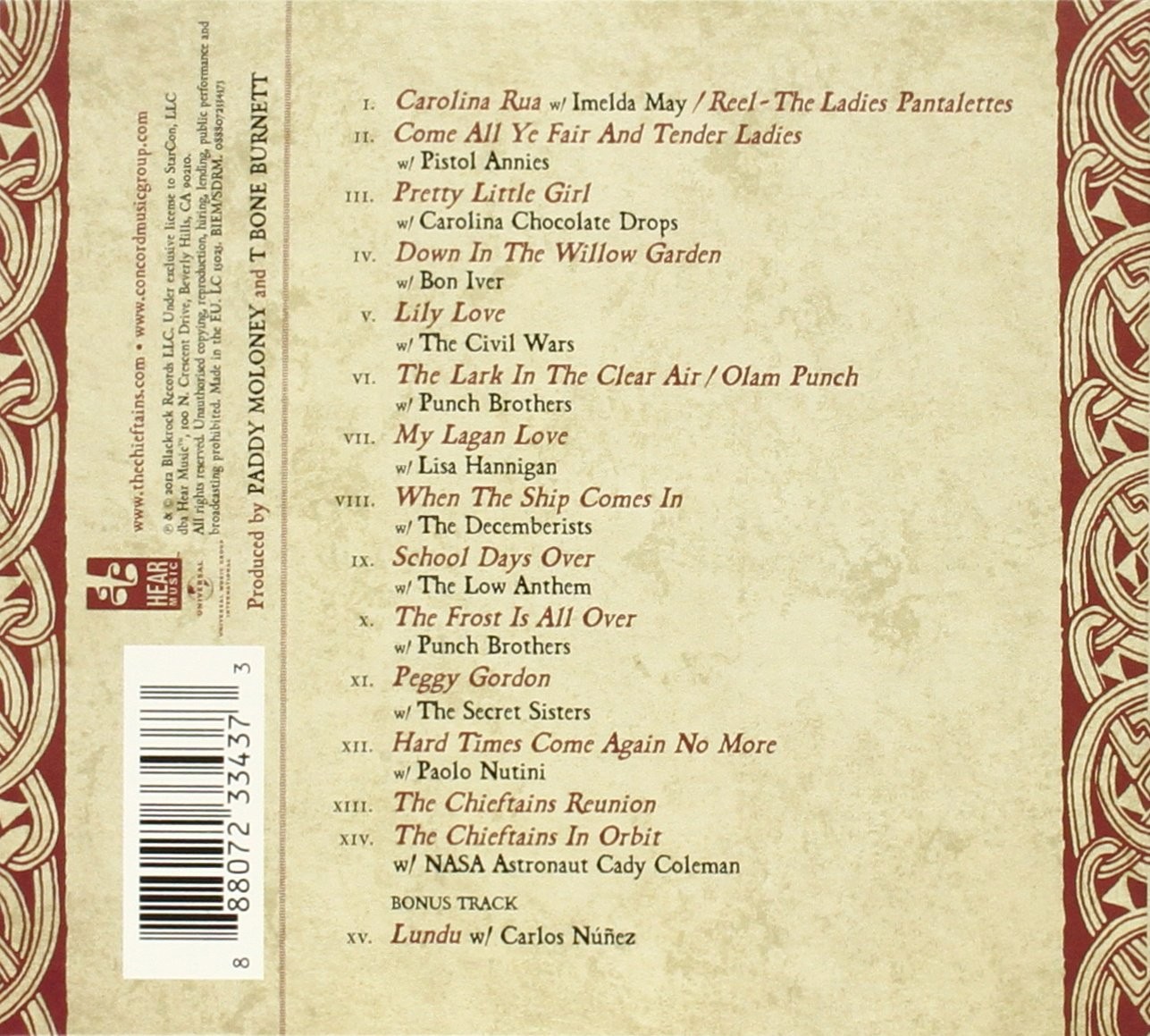 CHIEFTAINS, THE - VOICE OF AGES  (Cd)