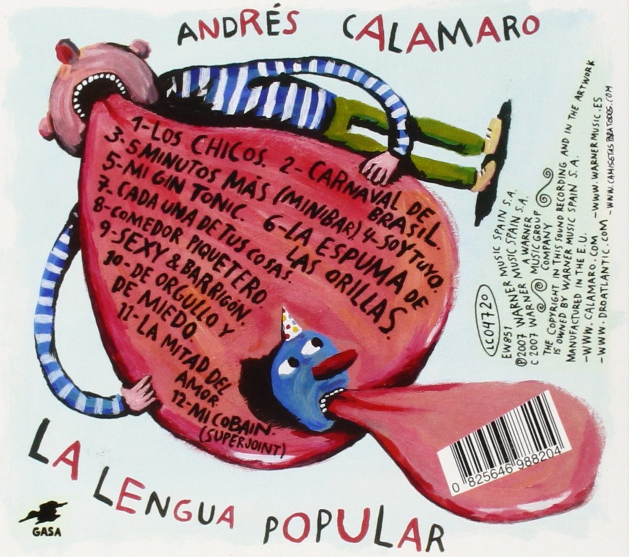 ANDRES CALAMARO - LA LENGUA POPULAR Digipack(2007)  (Cd)