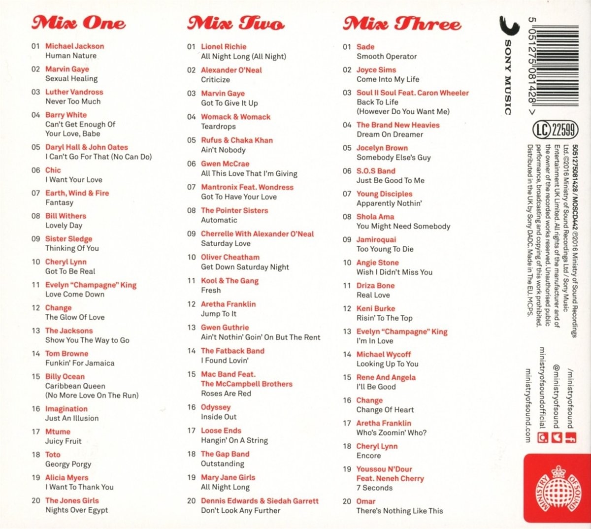 SMOOTH GROOVES (Ministry Of Sound) - VARIOS  (3Cd)