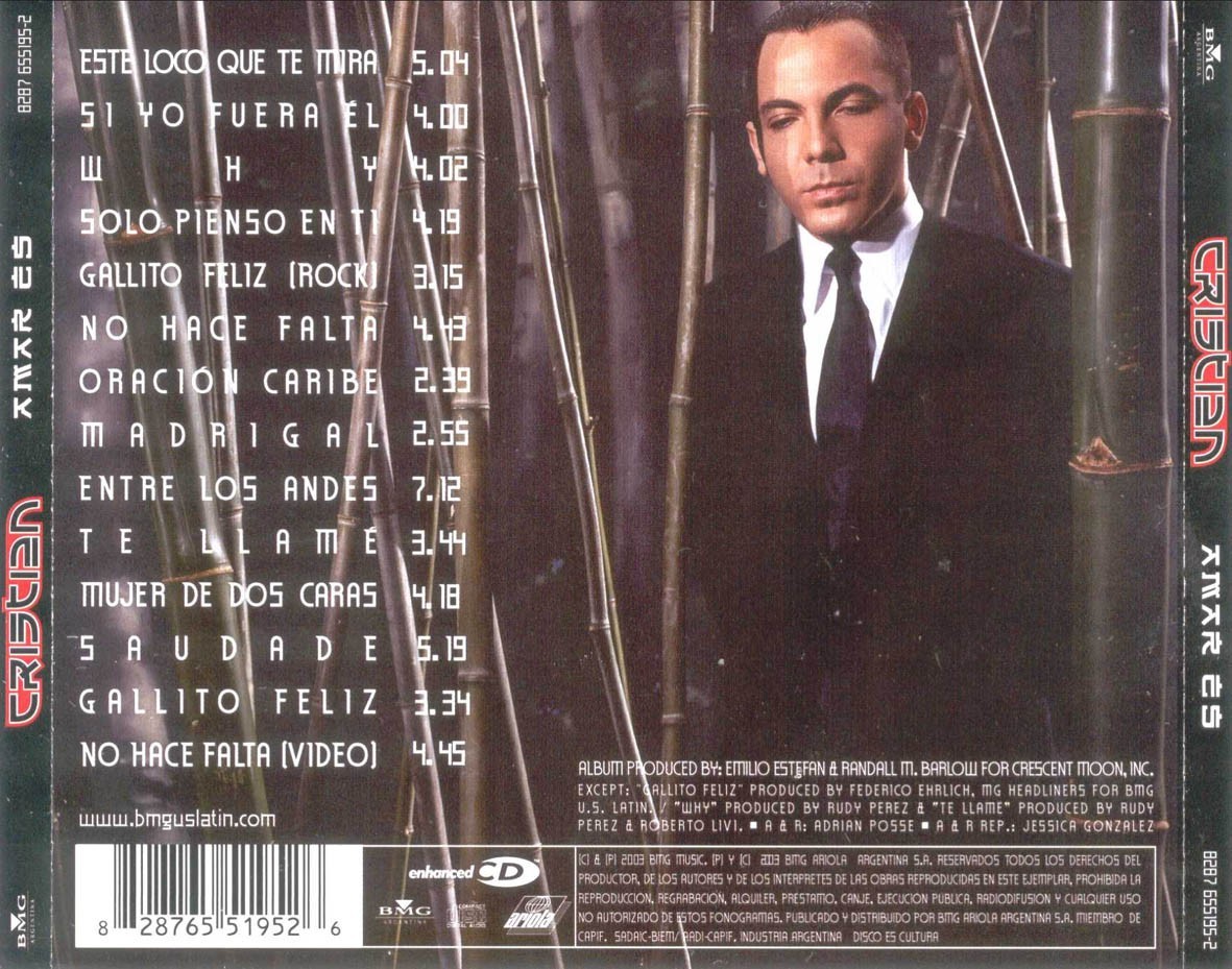 CRISTIAN - AMAR ES  (Cd)