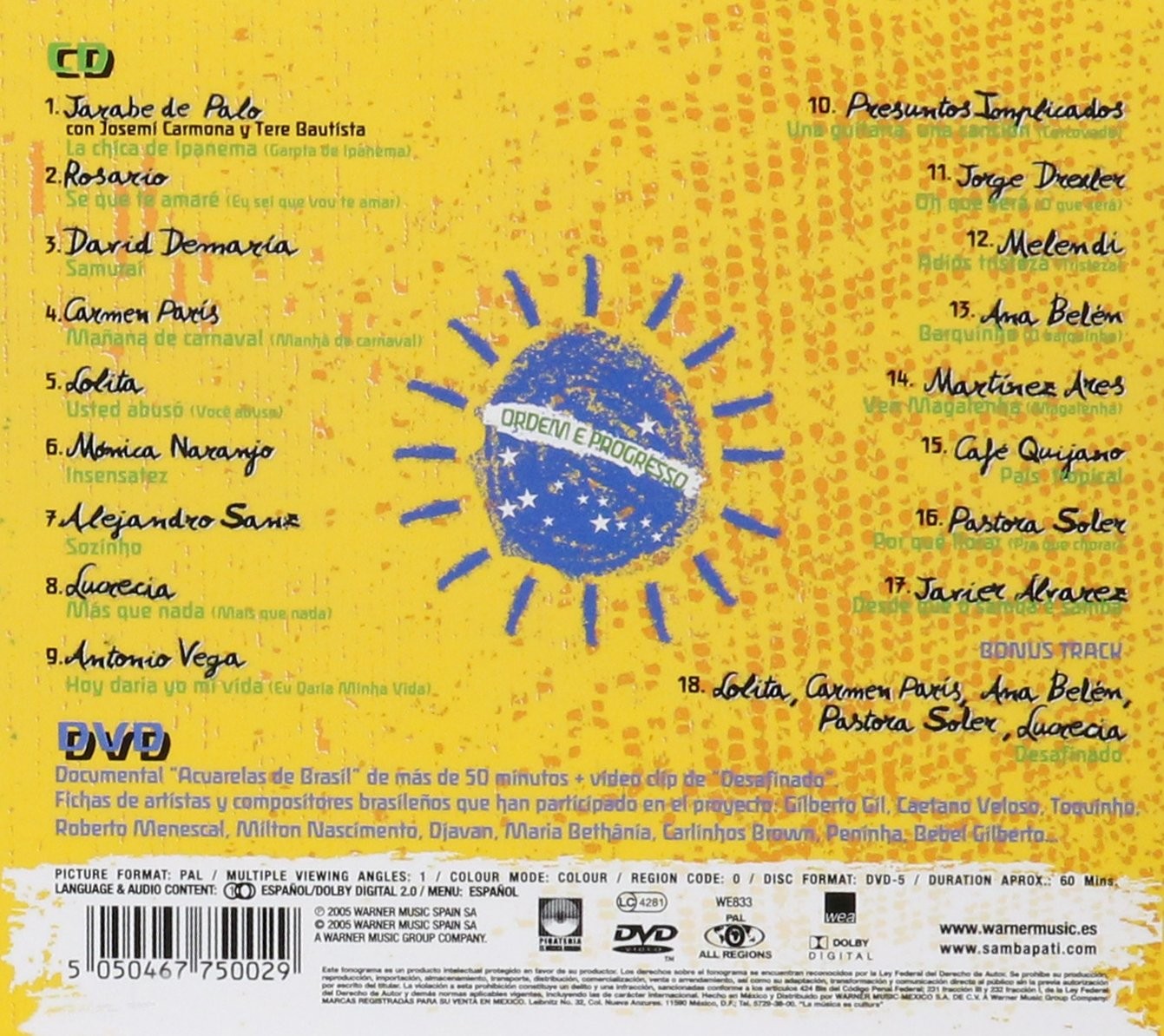 Samba Pa Ti "Un Tributo a Brasil"   (Cd+Dvd)