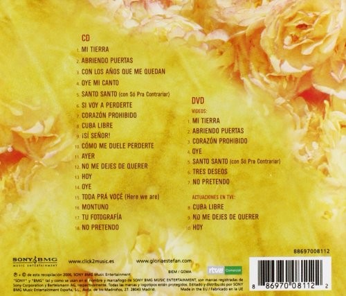 GLORIA ESTEFAN - OYE MI CANTO GRANDES EXITOS  (Cd+Dvd)